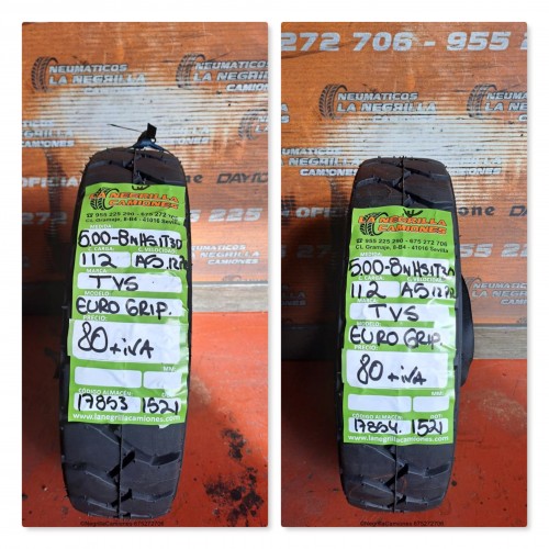 5.00-8  TVS EURO GRIP juego de 2 und. Ref. 17853 17854