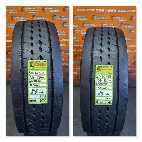 315 70 22.5 GOODYEAR juego de 2 und. Ref. 18188 18189
