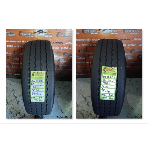 2X 265 70 R19.5 143 141 J Pirelli st01 ocasión