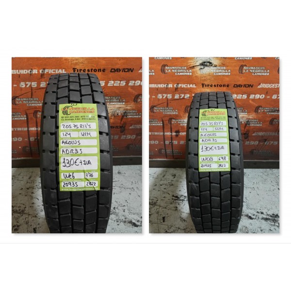 2X 205 75 R17.5 124 122 M Aeolus ocasión