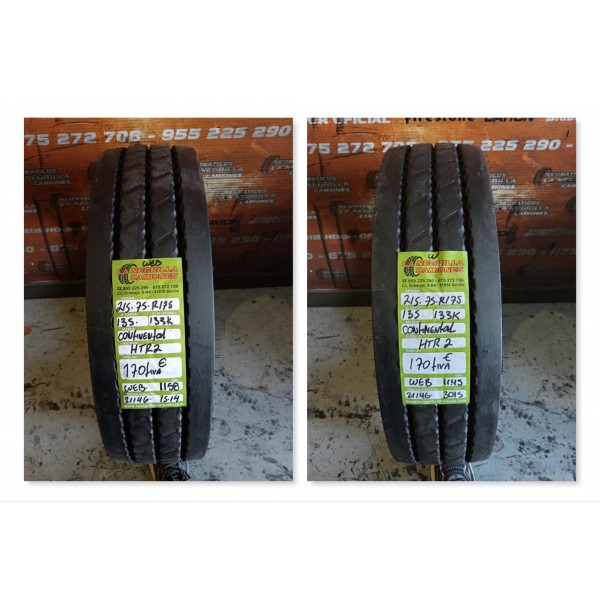 2X 215 75 R17.5 135 133 K CONTINENTAL HTR2 OCASION