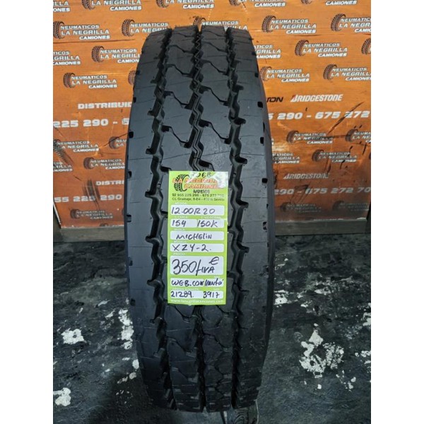 1x 12 R20 154 150K MICHELIN XZY-2 +LLANTA OCASION