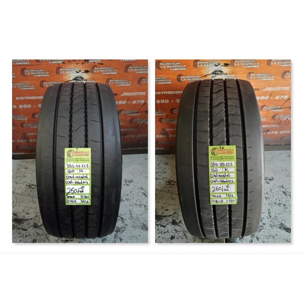 2x 385 55 R22.5 160 K CONTINENTAL OCASION