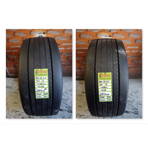 2X 385 55 R22.5 160 K MICHELIN XLINE OCASION