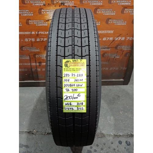 2X 295 75 R22.5 144 141 M DOUBLE COIN OCASION