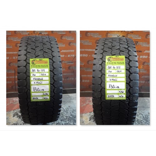 2X 265 70 R17.5 140 138 M MICHELIN XMULTI OCASION