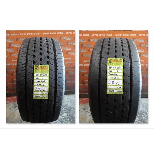 2X 385 55 R22.5 160 K GOODYEAR KMAXS OCASION