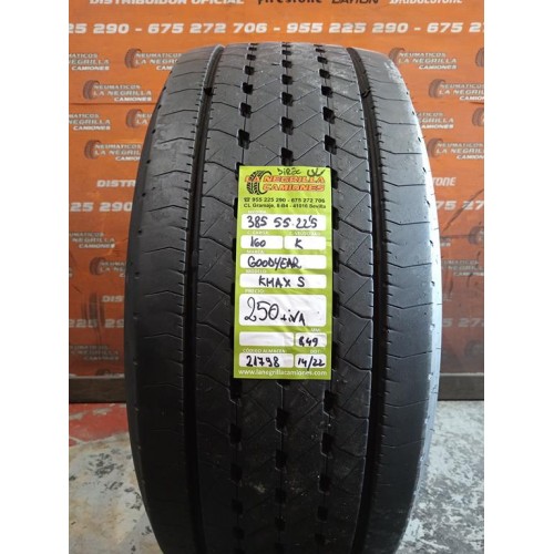 2X 385 55 R22.5 160 K GOODYEAR KMAXS OCASION