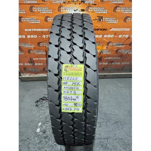 2X 11 R22.5 148 145 K MICHELIN XZY3 OCASION