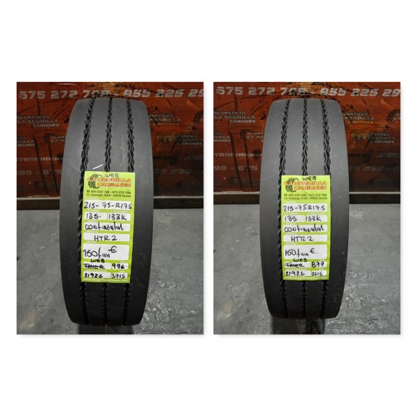 2x 215 75 R17.5 135 133 K CONTINENTAL OCASION