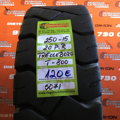 2X 250 -15 20 PR TRELLEBORG T 800 OCASION