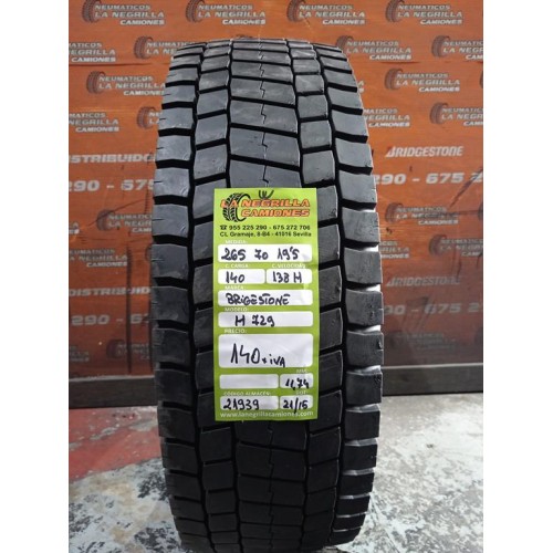 2X 265 70 R19.5 140 138 M BRIDGESTONE M729 OCASION