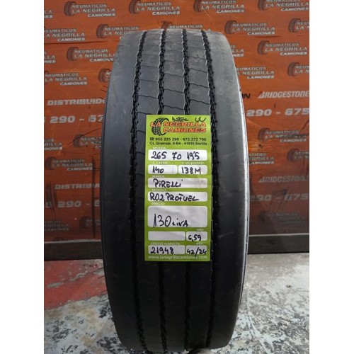 2X 265 70 R19.5 140 138 M PIRELLI OCASION