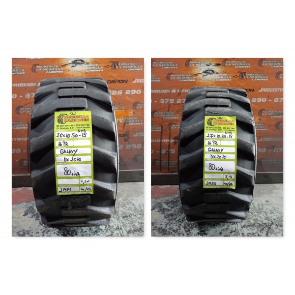 2X 27X 10.50 -15 16PR GALAXY DX2010 OCASION