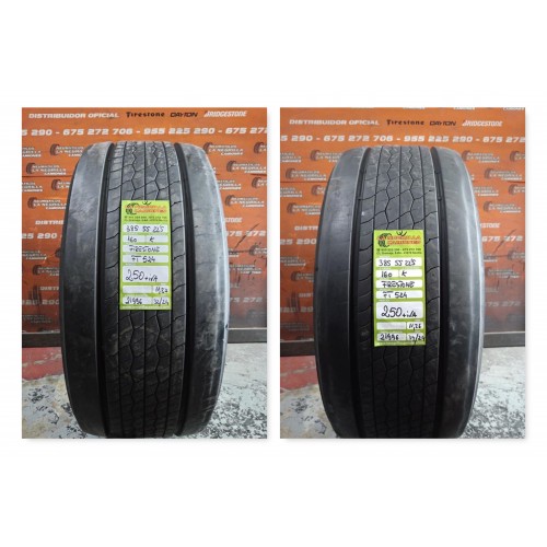 2X 385 55 R22.5 160 K FIRESTONE FT524 OCASION