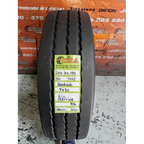 2X 245 70 R19.5 141 140 J HANKOOK TH31 OCASION