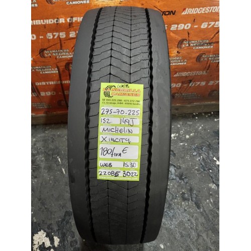 2X 275 70 R22.5 152 149 J MICHELIN OCASION