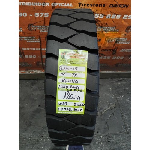 1x 8.25 15 14 PR KUMHO LOAD RANGE OCASION