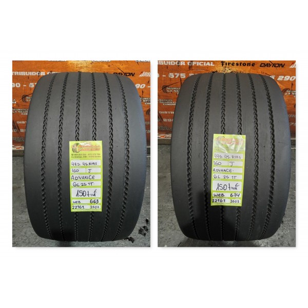 2X 445 45 R19.5 160 J ADVANCE OCASION