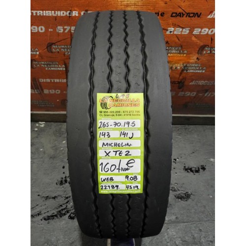 4X 265 70 R19.5 143 141 J MICHELIN XTE2 OCASION