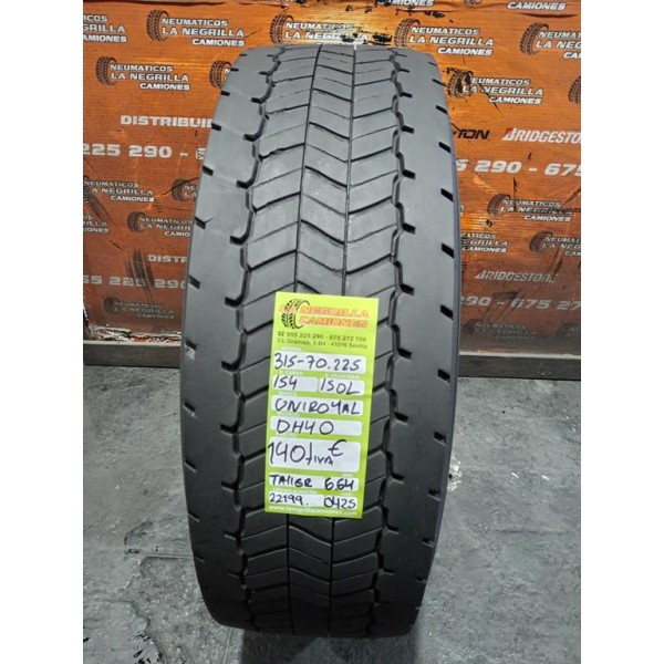 4X 315 70 R22.5 154 150 L UNIROYAL OCASION