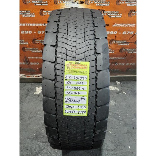 4X 315 70 R22.5 154 150 L MICHELIN XLINE OCASION