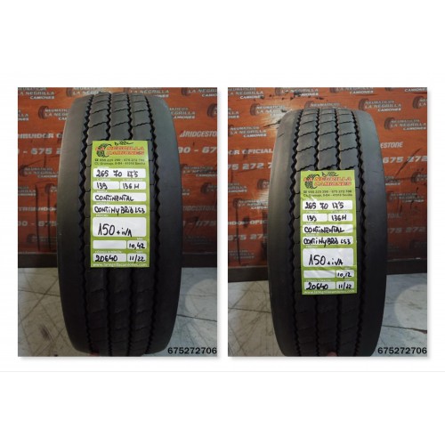 2X 265 70 R17.5 139 136 M CONTINENTAL OCASION