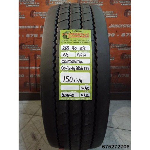 2X 265 70 R17.5 139 136 M CONTINENTAL OCASION