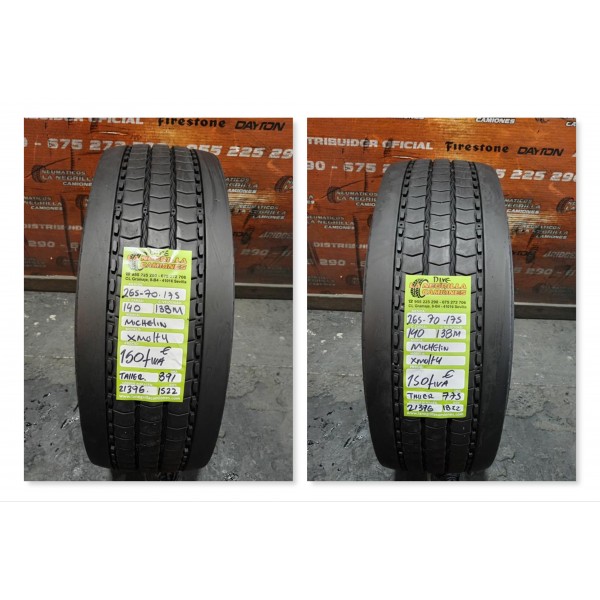 2X 265 70 R17.5 140 138 M MICHELIN XMULTI OCASION
