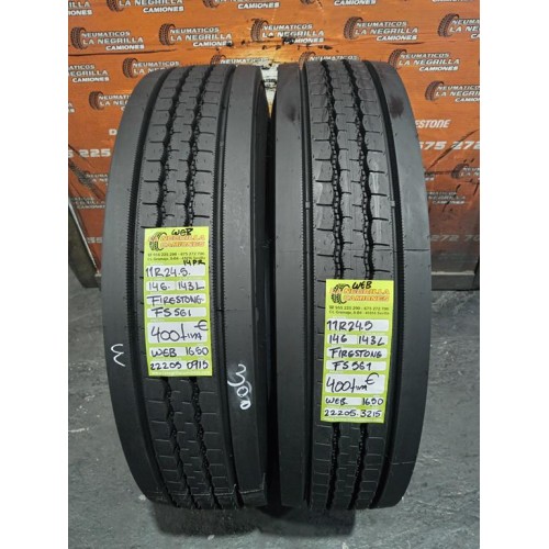 2X 11 R24.5 146 143 L FIRESTONE FS561 OCASION