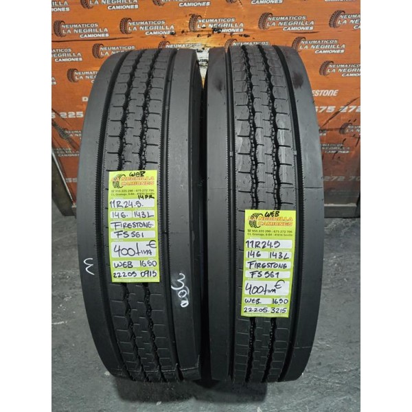 2X 11 R24.5 146 143 L FIRESTONE FS561 OCASION