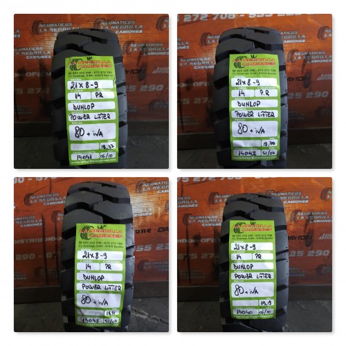 21X 8-9  DUNLOP, 4 und. Ref. 14040 14041 14042 14043