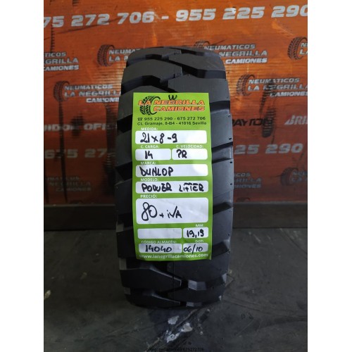 21X 8-9  DUNLOP, 4 und. Ref. 14040 14041 14042 14043