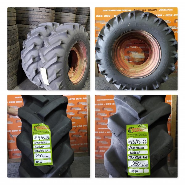 14.9 13 -26 DUNLOP  juego de 2 und. Ref. 12936 12937